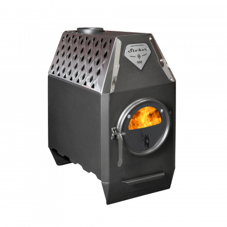 Отопительная печь Стокер Термо-100-С со стеклом, Ермак