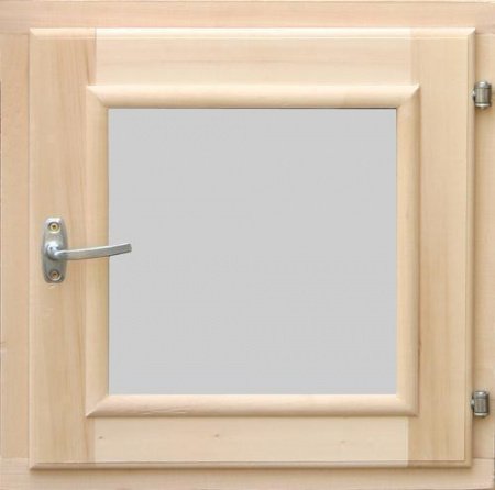 Окно для бани 60х60 см, Липа