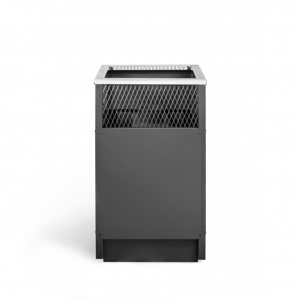 Печь банная из трубы, 6 мм Радуга 36 Б - под навесной бак сзади (бак отдельно на 60л)