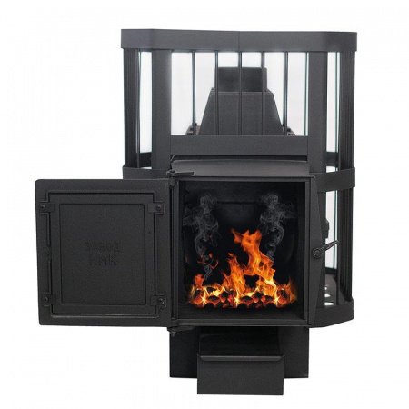 Печь для бани чугунная Сибирь 24 сетка, под остаток