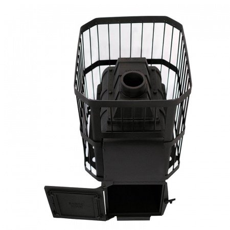 Печь для бани чугунная Сибирь 24 сетка, под остаток