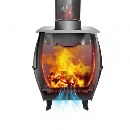 Печь чугунная отопительная "Бахтинка"  ПроМеталл