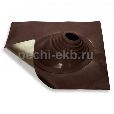 Проход через кровлю Мастер-флеш № 1 коричневый, d 75-200 мм, 500/500 мм СИЛИКОН