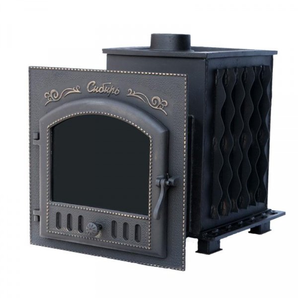 Печь для бани Сибирь 25 П чугун + сталь