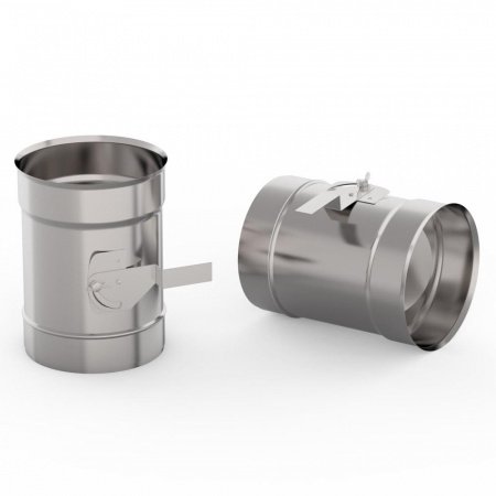 Шибер поворотный ф 100, 0,5 мм нержавейка