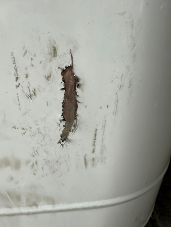 УЦЕНКА 50% Бак на трубе 60 литров (самоварного типа) диаметр 115 мм, 1/0,8 мм