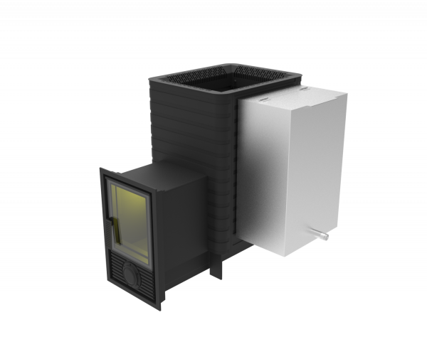 Печь для бани Фаворит 15 Д-2 дверца со стеклом 230х270 (под бак 35 л или теплообменник)