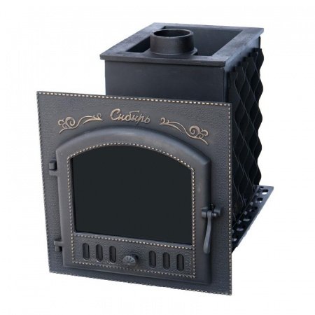 Печь для бани Сибирь 40 П, чугун + сталь, дверка 700*700