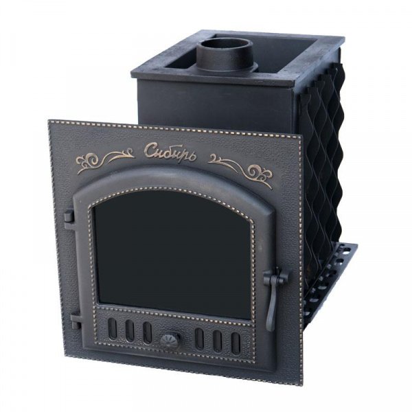 Печь для бани Сибирь 40 П, чугун + сталь, дверка 700*700