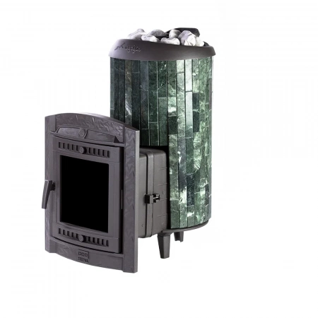 Печь чугунная "Атмосфера XL" в ламелях "Змеевик" ПроМеталл