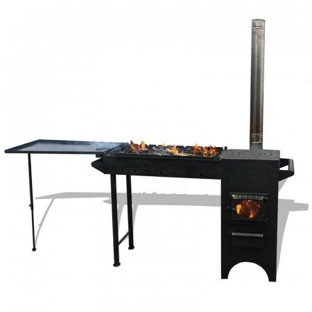 Казан-мангал «Березка» со стеклом, 115 мм