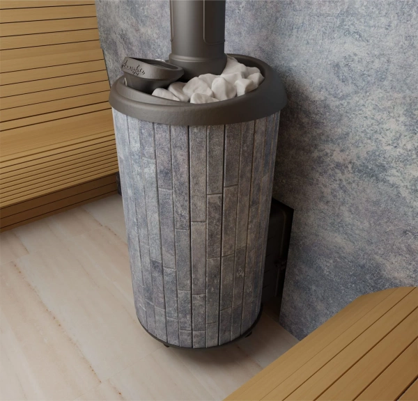 Печь чугунная "Атмосфера XL" в ламелях "Талькохлорит" ПроМеталл