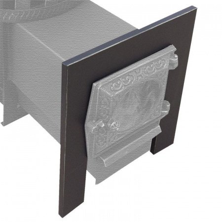 Рамка черная на банную печь Березка 15, Викинг 15, Витязь 18, Сталь