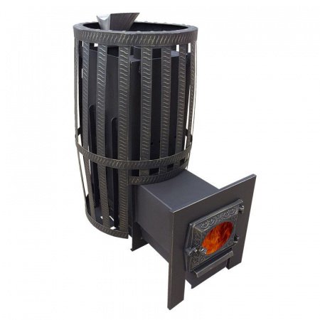 Рамка черная на банную печь Березка 15, Викинг 15, Витязь 18, Сталь