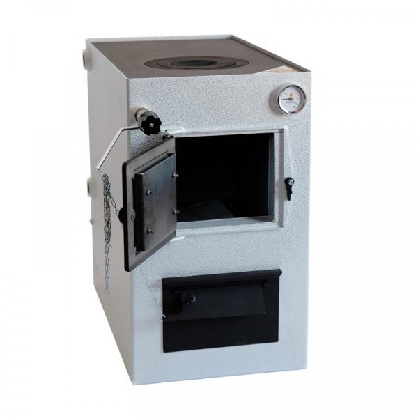 Котел твердотопливный Сибирь 10 ТПЭ с плитой