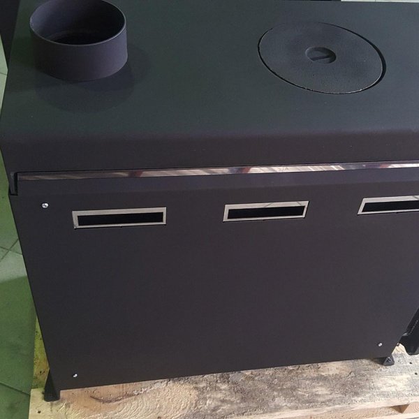 Отопительная печь Термокрафт Огниво-2 угольная с плитой