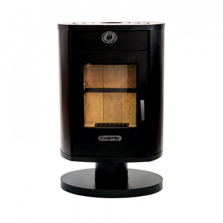 Камин Сибирь 10 на круглой ножке (НМК)