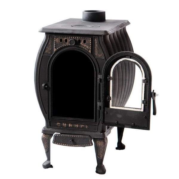 Чугунная  печь с плитой Сибирь 8  (НМК)
