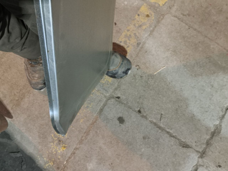 УЦЕНКА 30% Притопочный лист оцинковка 600x400, 0,5мм