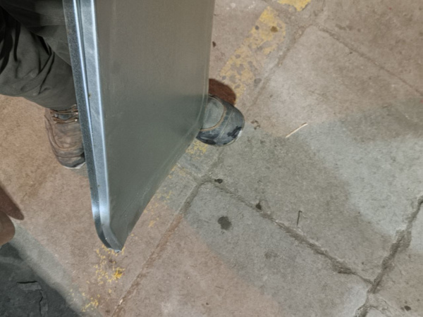 УЦЕНКА 30% Притопочный лист оцинковка 600x400, 0,5мм