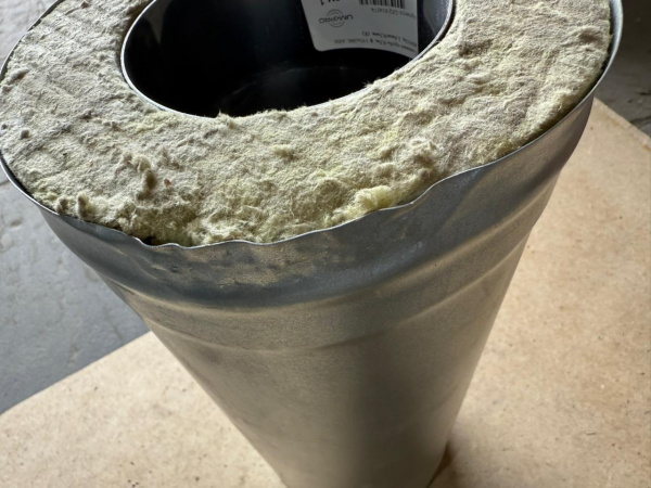 УЦЕНКА 50% Сэндвич — труба ф 115мм, 0,5 м, 1,0мм\0,5мм, нерж\оцинковка