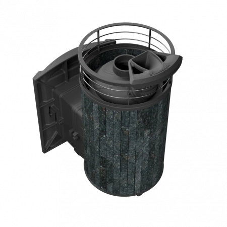 Печь чугунная "Атмосфера L" Пироксенит ламель+сетка с газовой горелкой ПроМеталл