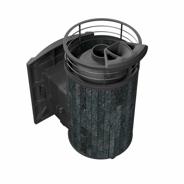 Печь чугунная "Атмосфера L" Пироксенит ламель+сетка с газовой горелкой ПроМеталл