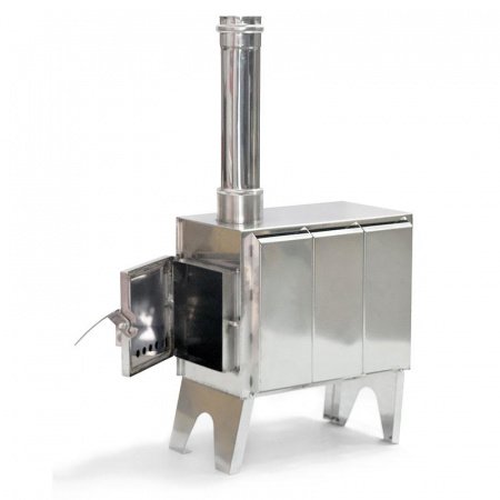 Мобильная печь «Турист» (дымоход в комплекте) Сибирь, 80 мм