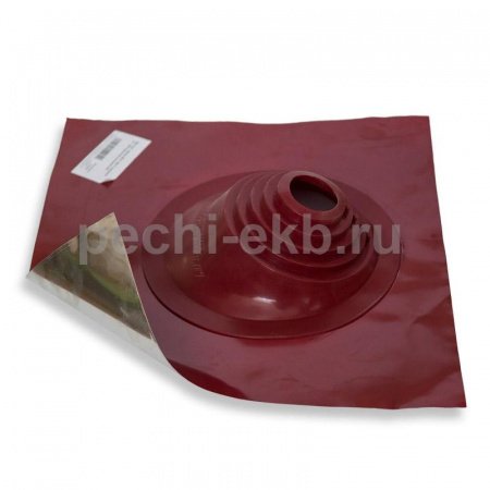 Проход через кровлю Мастер-флеш № 1 красный, силиконовый, d 75-200 мм, 500/500 мм СИЛИКОН