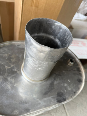 УЦЕНКА 50% Бак на трубе 50 литров (самоварного типа) 115 мм, 1/0,8 мм