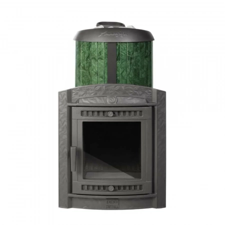 Печь чугунная "Атмосфера XL" в ламелях "Верде Гватемала" ПроМеталл
