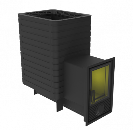 Печь для бани Фаворит 15 Д-2 дверца со стеклом 230х270 (под бак 35 л или теплообменник)