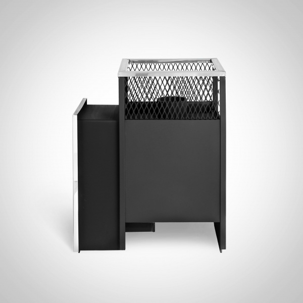 Печка для бани Радуга 14, 6 мм, под навесной бак 30 л из нержавейки, сзади