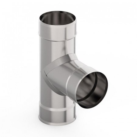 Тройник 90*, ф100 0,5 мм нержавейка