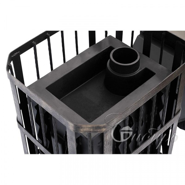 Печь для бани Сибирь 25 М, чугун + сталь, сетка