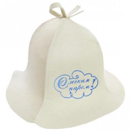 Шляпа «Панама» «С легким паром» белая