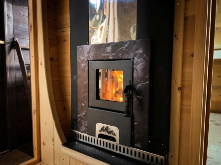 Печь для бани Скала 12Т Стекло сталь Теплодар