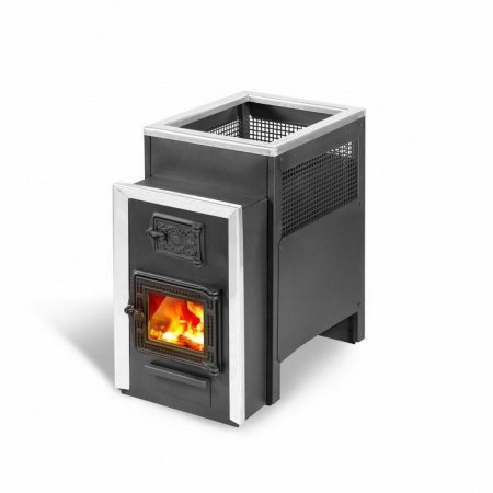 Печь для бани Радуга 21 Б 6 мм, дверца со стеклом, под навесной бак 50 л (отдельно)