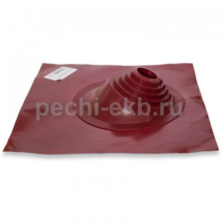 Проход через кровлю Мастер-флеш № 1 красный, силиконовый, d 75-200 мм, 500/500 мм СИЛИКОН