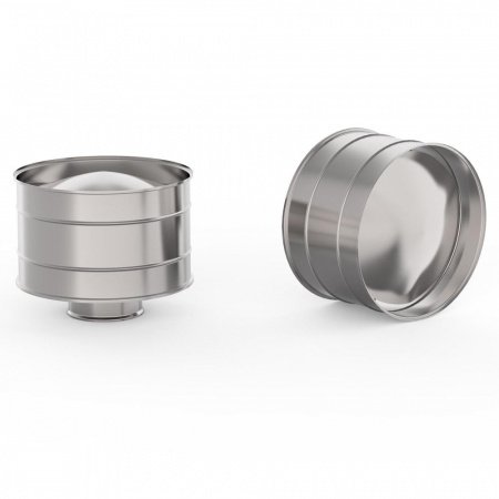 Зонт с дефлектором 120 мм, 0,5 мм, нержавейка