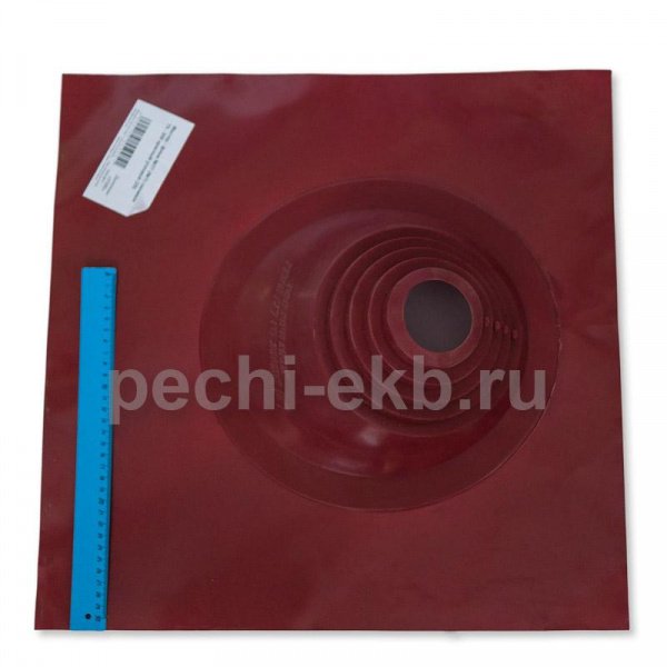 Проход через кровлю Мастер-флеш № 1 красный, силиконовый, d 75-200 мм, 500/500 мм СИЛИКОН
