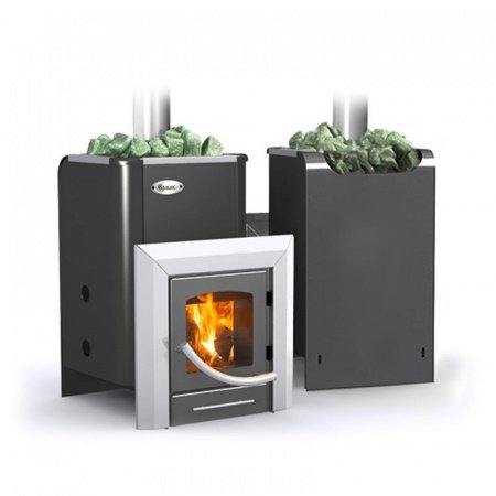 Печь для бани «Ермак 16-ПС классика» дверца со стеклом