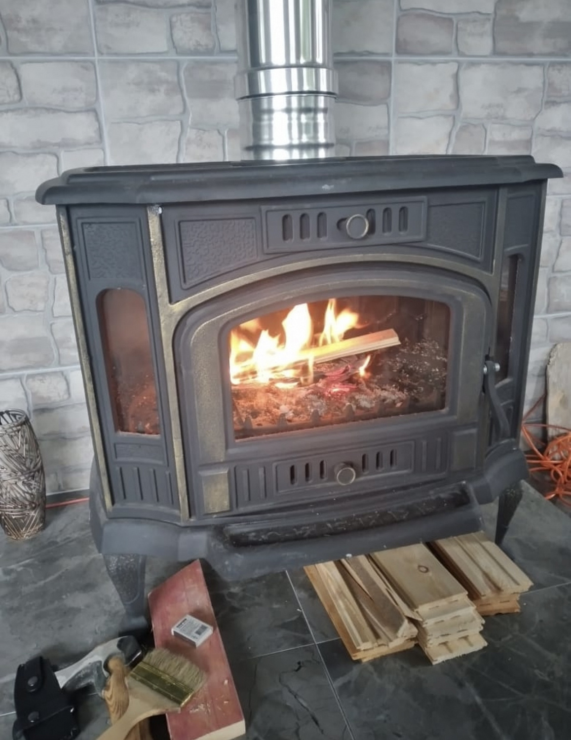 Чугунная  печь Сибирь 10  (НМК)