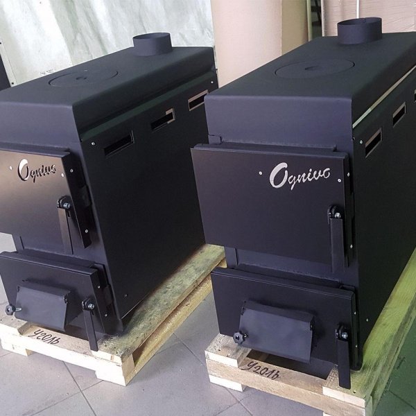 Отопительная печь Термокрафт Огниво-2 угольная с плитой