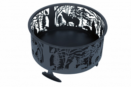 Костровая чаша "Природа" на подставке с зольным ящиком Сибирь