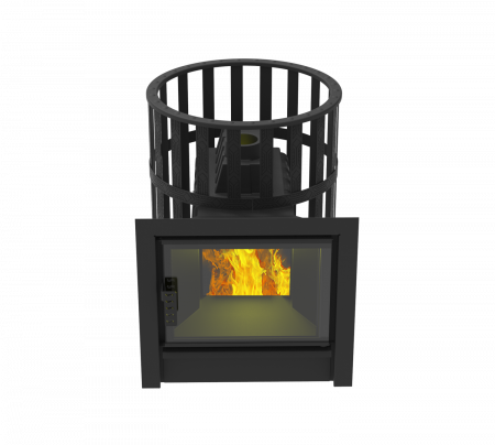 Банная печь чугунная Воевода-Флагман 20, сетка