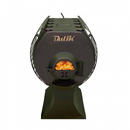 Печь «Bulyk-400 Плюс» отопительно-варочная, со стеклом и экранами