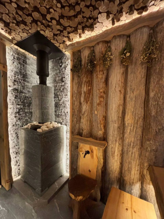 Печь чугунная "Атмосфера L" в облицовке "Талькохлорит" ПроМеталл