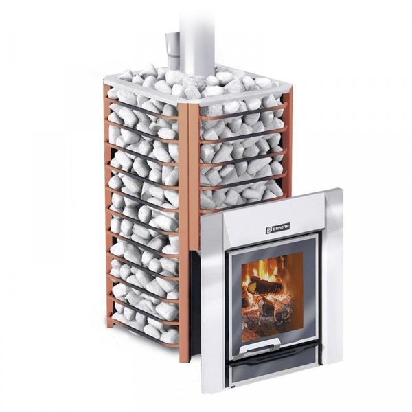 Печь для бани «Ермак 24 Сетка-Люкс», Нерж-5мм 304 INOX