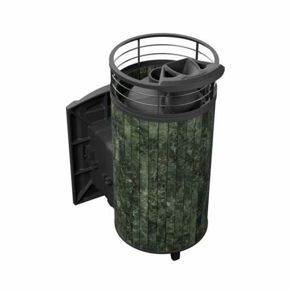 Печь чугунная "Атмосфера XL" Змеевик ламель+сетка с газовой горелкой ПроМеталл